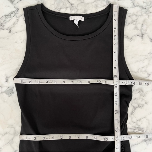 Bloggers favorite Leith side ruched sleeveless bodycon tank dress black small - Picture 8 of 12